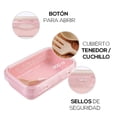 thumbnail image 3 of Lonchera Práctica de 800ml | Fiambrera con Cubiertos | Hermética | Ideal para Oficina o Escuela | Caja de Almuerzo apta para Microondas…, 3 of 5