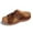 A Brown, variant on Wovix Slippers For Women Arch Support Sandals Comfortable Open Toe Dress Flats Walking Shoes Summer Indoor Outdoor Shoes