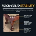 thumbnail image 3 of Hathaway Augusta 8 ft. Non-Slate Pool Table - Walnut Finish, 100.5-in l x 55-in w, Camel Felt, 3 of 7