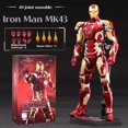 thumbnail image 1 of Figuras de acción móviles de armadura Nano para niños, conjunto de muñecos coleccionables, adornos de escritorio, modelo de Iron Man, Spider Man, regalo Fivean unisex, 1 of 2