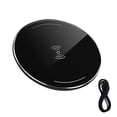 thumbnail image 4 of Wireless Charging Pad Smart Phone Bluetooth  Fast Charger Aluminum Alloy USB Charger  Black, 4 of 9
