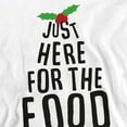 thumbnail image 2 of Just Here for the Christmas Food Unisex Adult Crewneck Sweatshirt, 2 of 5