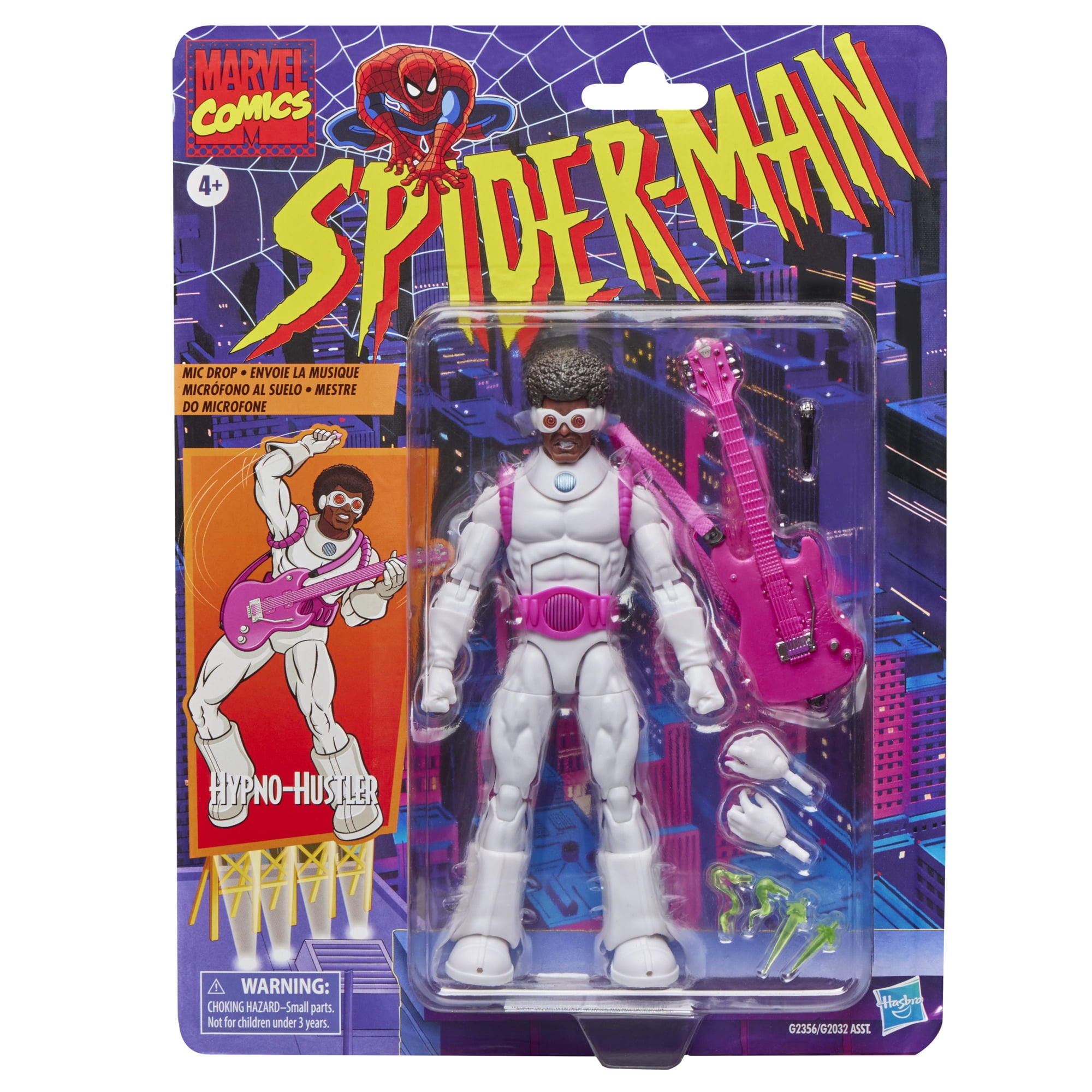 Marvel Legends Series Hypno-Hustler, Retro Cardback Spider-Man Comics Action Figure