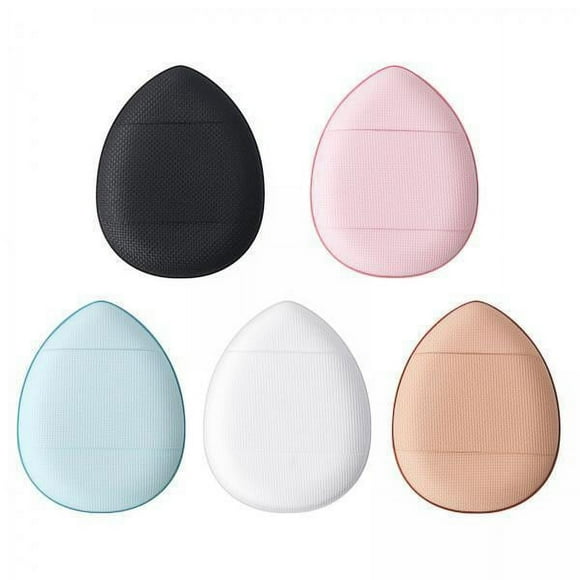 6x 5 Esponjas para Dedos, Esponja de Maquillaje para Polvos, Uso Húmedo Y Seco con Correa para Soporte de Dedos, Esponja para Mezclar, Mini Esponja de 6 piezas