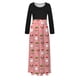 thumbnail image 4 of Vestidos de Navidad Para Mujer Estampado de Manga Larga Cuello Redondo Vestido Largo Playa Casual Maxi Sundress Odeerbi ODB202955, 4 of 6