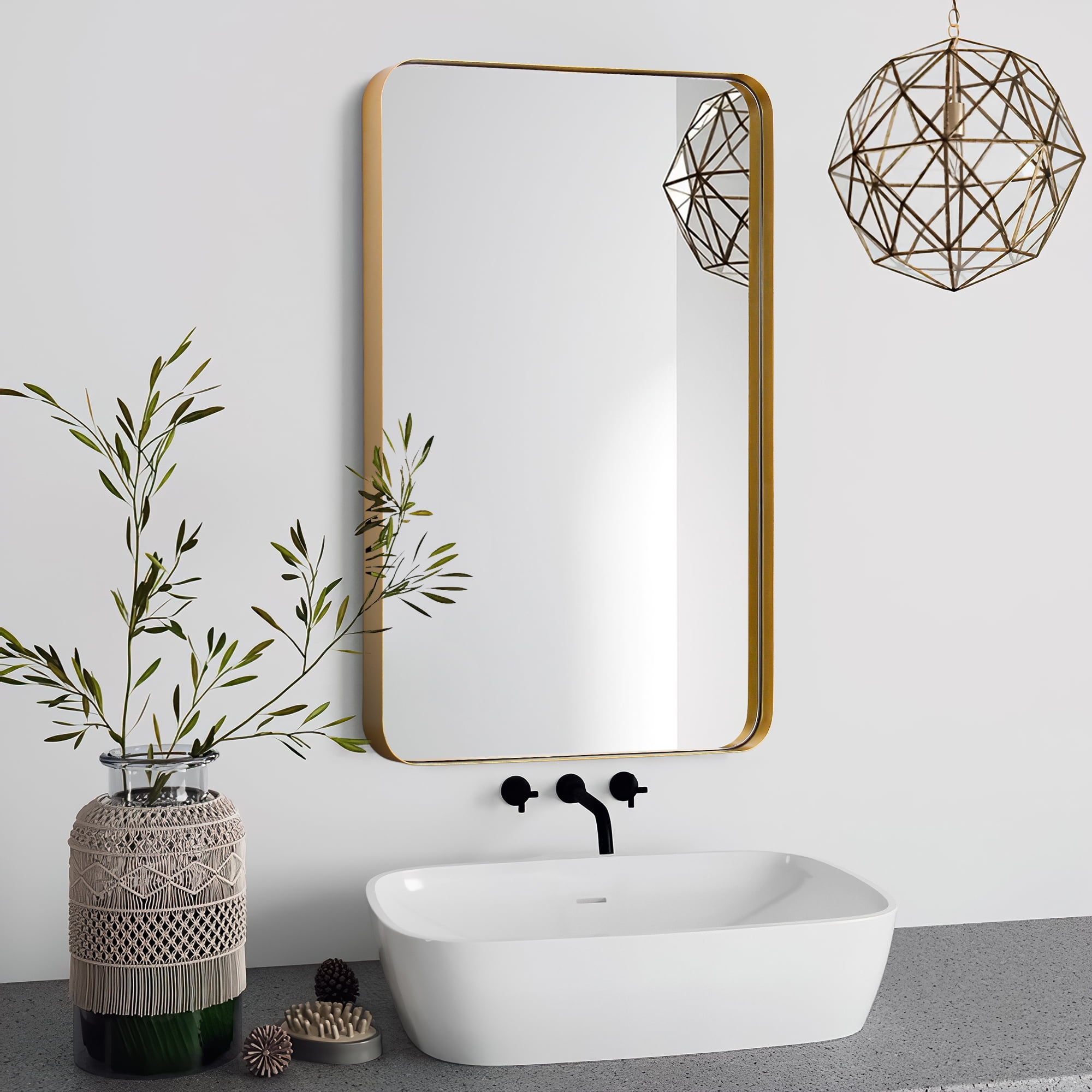 Clavie Bathroom Mirror, 22x30 Bathroom Wall Mirror, Bathroom Vanity