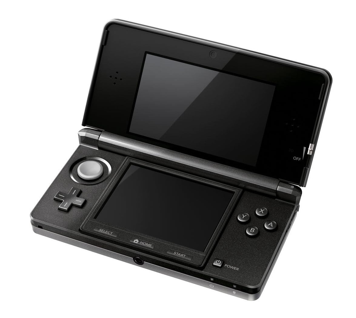 Restored Nintendo 3DS Handheld Video Game Console with Carrying Case - Cosmo Black (Refurbished)