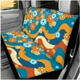 thumbnail image 3 of Binienty Boho Hippie Daisy Car Seat Covers With Matching Steering Wheel Cover Car Seat Belt Strap Covers Shoulder Cushion Pad Universal Automotive Bucket Cushion Cover Full Set of 14 Pack, 3 of 8