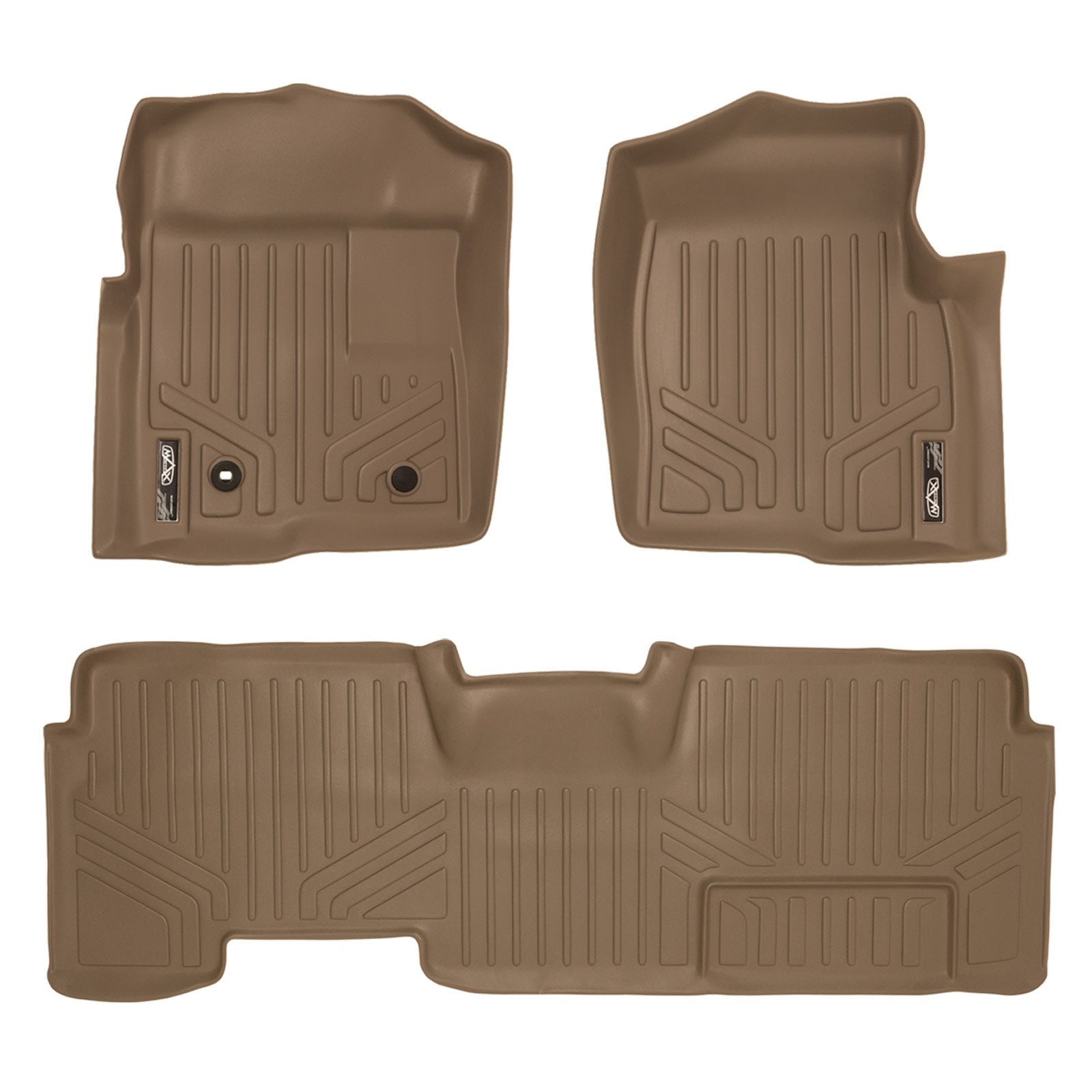 SMARTLINER Custom Fit Floor Mats 2 Row Liner Set Black for 2009-2010 Ford F-150 SuperCab Non Flow-Through Center Console SMARTLINER Custom Fit Floor Mats 2 Row Liner Set Black for 2009-2010 Ford F-150 SuperCab Non Flow-Through Center Console