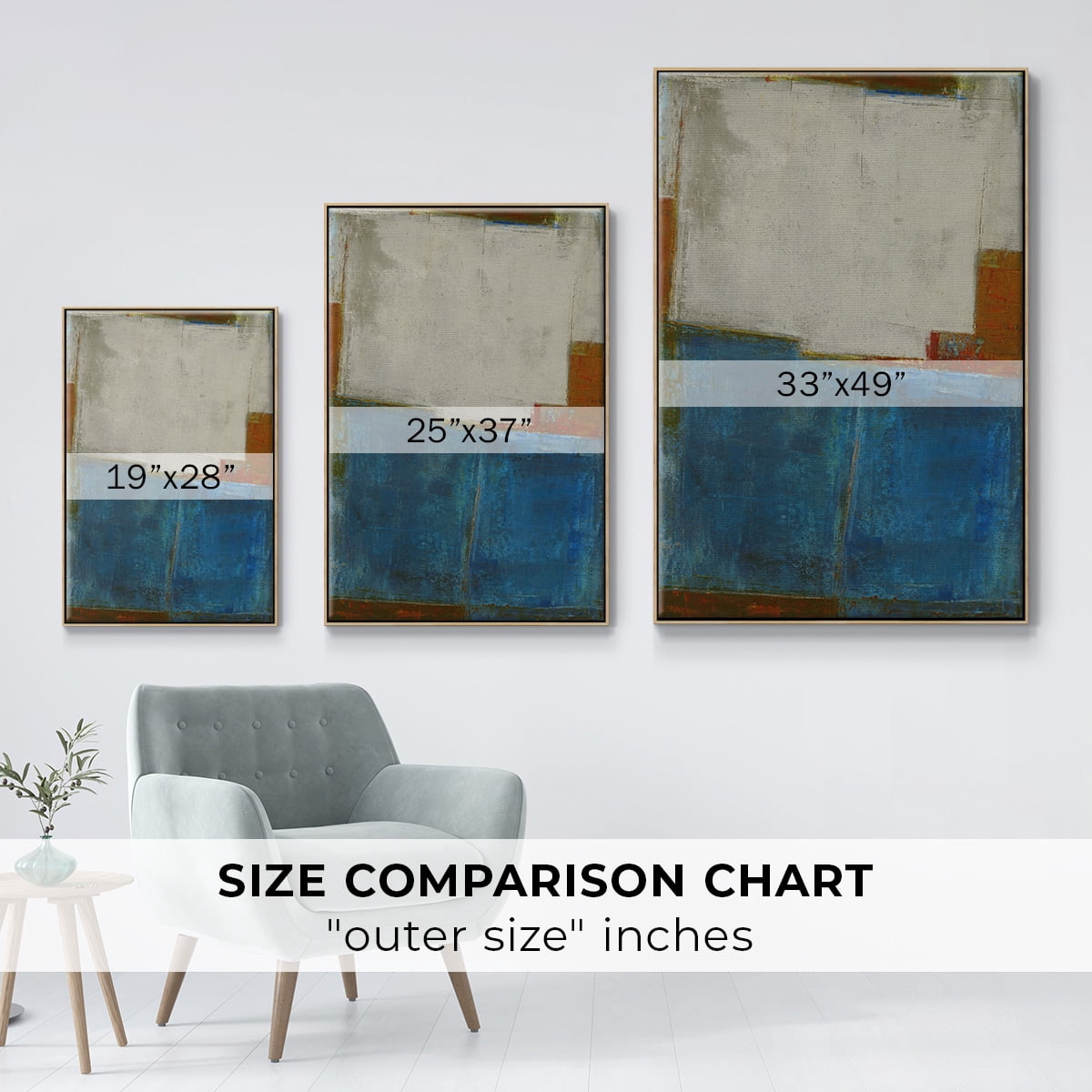 Steady Moves Framed Premium Gallery Wrapped Canvas - Ready to Hang - 27 x 41 - Natural Wood Floating Frame