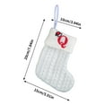 thumbnail image 4 of Xuniizn Personalized Christmas Stockings with Initials - Custom Embroidered Stocking Set, Luxury Velvet Xmas Stockings for Family, Holiday Christmas Decorations, White, New Model Q, 4 of 6