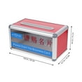 thumbnail image 2 of unbranded Caja Para Tarjetas De Negocios Portátil En Aleación De Con Gran Capacidad, 2 of 6