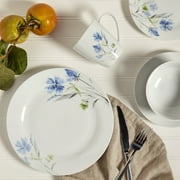 Tabletops Gallery 16 Piece Wildflower Round Floral Porcelain Dinnerware Set, Service for 4