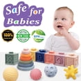 thumbnail image 2 of Montessori Toys IFLOVE, bloques de construcción apilables para bebés, 2 of 6