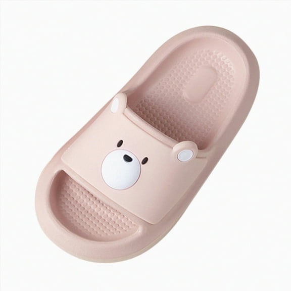 Godom Toddler Slippers Cute Soft Anti-slip House Kids Girl Slipper for Indoor Outdoor Kid Cloud Slides