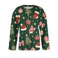 thumbnail image 5 of Womens Christmas Festive Print Cardigan Loose Fit Long Sleeve Open Front Outerwear 2XL, 5 of 6
