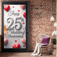 thumbnail image 7 of LUUFILx 25th Wedding Anniversary Backdrop Heart Decorations Party Supplies Banner Romantic Celebration Event Background Photo Props Anniversary Wall Décor, 7 of 7