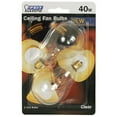 thumbnail image 2 of Feit Ceiling Fan Bulb 40W 120V Clear Candelabra E12 Base BP40A15C/CL/CF (2 PACK), 2 of 2