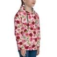 thumbnail image 3 of Salouo Rose Flowers Pattern Hoodie Sweatshirt for Youth, Fall Pullover Hoodie Sweatshirt Long-Sleeve Pullover Hooded Sweatshirt-Large, 3 of 6