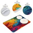 thumbnail image 4 of Dish Drying Mat Microfiber Kitchen Pad Large Counter Absorbent Dish Mats Drainer Rack 16"x18" Vibrant Colorful Tie-dye Pattern, 4 of 7