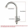 thumbnail image 7 of Single cold stainless steel kitchen faucet, sink, vegetable washbasin, rotating faucet, 7 of 7