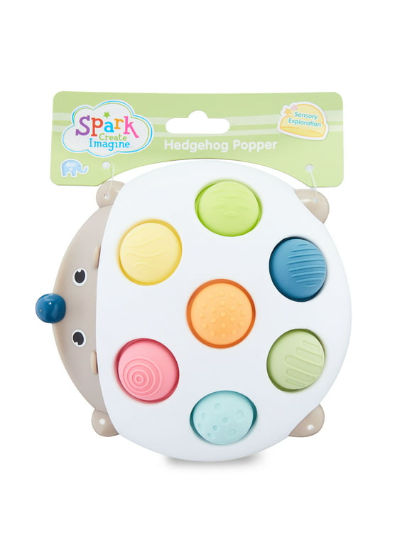 Spark Create Imagine Hedgehog Popper Sensory Learning Fidget Toy, 6 mons +