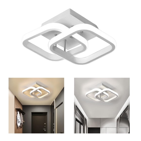 Lámpara de techo LED, lámpara de techo moderna, lámpara de techo para cocina, dormitorio, lavandería, sala de estar, pasillo, loft, apartamento , tres colores 110V