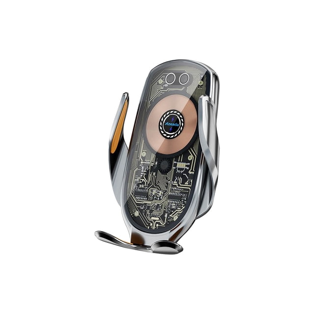 Almohadilla de Carga Inalámbrica Cargador Rápido 15W Soporte Automático de Sujeción Del Coche con Sensor Infrarrojo, 5 Modos de Luz Cargador Inalámbrico Del Coche para la Mayoría de los Teléfonos
