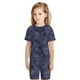 thumbnail image 5 of Balery Watercolor Indigo Conjunto de Pijama Infantil de Manga Corta con Estampado – Ropa de Dormir de Algodón Suave-4X-Large, 5 of 5