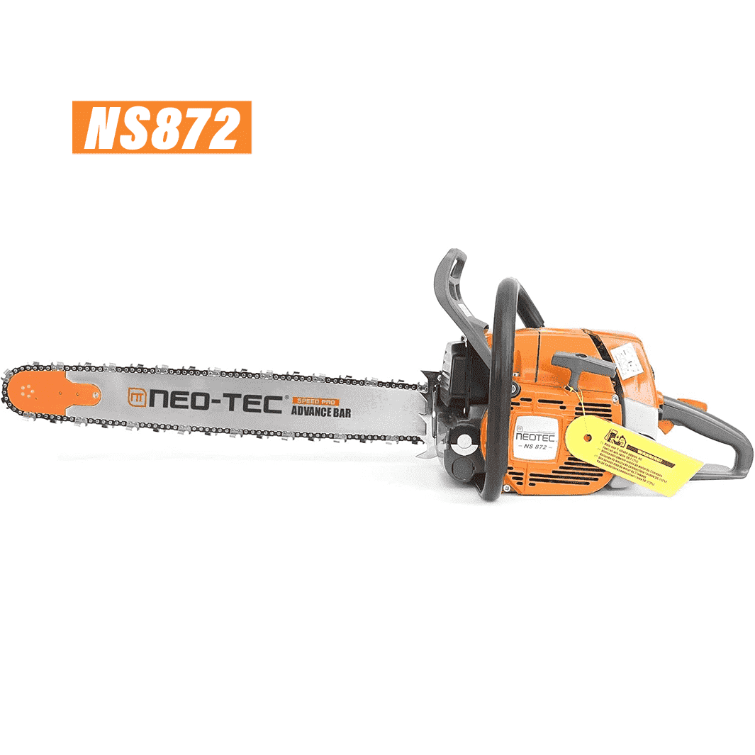 NEOTEC NS872 72cc 25 Inch Gas Chainsaw , 4.9HP Professional Power for Wood Cutting and Trimming , Fit for MS 380 Series
