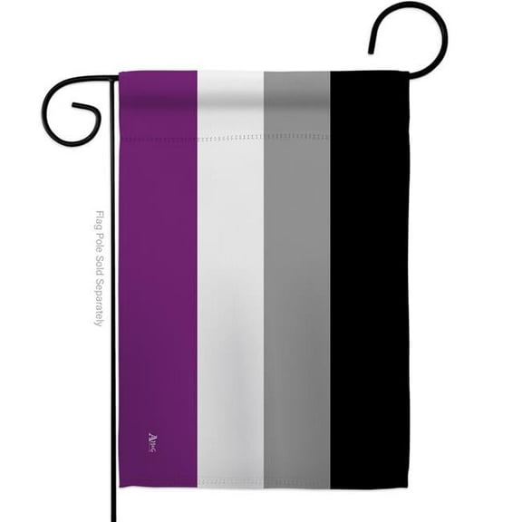 Americana Home & Garden G149002-BO Asexua Support Pride 13 x 18.5 in. Double-Sided Decorative Horizontal Garden Flags for House Decoration Banner Yard Gift