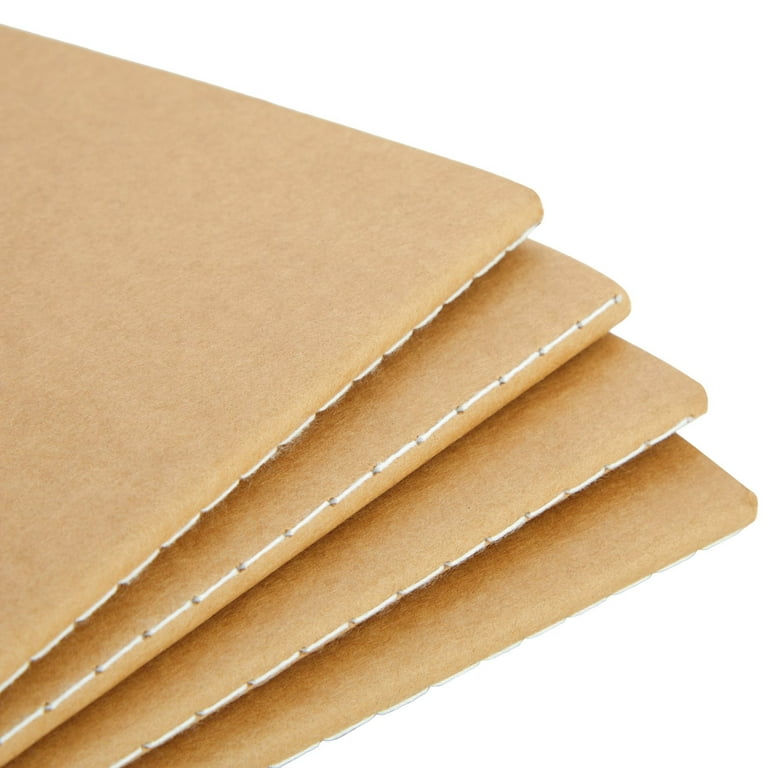 150 Pack Kraft Paper Notebooks Blank Page A6 Pocket Travel Journal Sewn  Memo Pad