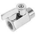 thumbnail image 2 of 1Pcs Rv Hot Water Drain Valve Silver Mini Ball Valve for RVs 2.36X1.57X0.98in Leak Prevention, 2 of 8