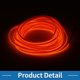 thumbnail image 4 of Cuerda de luz LED EL de 3 metros Unique Bargains, tira de luz de neón flexible para iluminación interior de automóviles, decoración de automóviles USB (5V) Naranja, 4 of 7