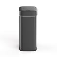 thumbnail image 3 of Nine Stars Automatic Kitchen Trash Can, 13 Gallon Stainless Steel, Motion Sensor Hands-Free Soft-Close Lid  Garbage Bin, Black, 3 of 5