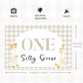 thumbnail image 2 of 3*5ft One Silly Goose Birthday Backdrop Brown Goose Themed 1st Birthday Party Decor  Farm Animal Goose Party Supplies One Silly Goose Photography Background First Birthday Party Decor Banner, 2 of 6