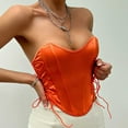 thumbnail image 6 of Women Bustier, Vintage Floral Corset Tops, Halter Crop Tops, Boned Bustier Bodyshaper for Party Club, 6 of 8