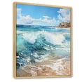 thumbnail image 2 of Designart "Beach Photo peaceful Shores III" Nautical & Beach Floater Framed Canvas Art Print, 2 of 7