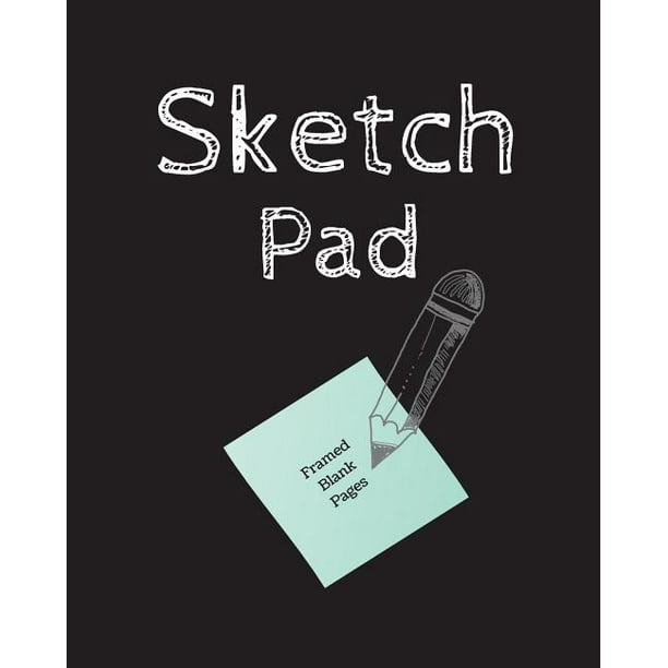 Sketch Pad Framed Blank Pages 8x10 Drawing Pad 150 Framed Blank Pages