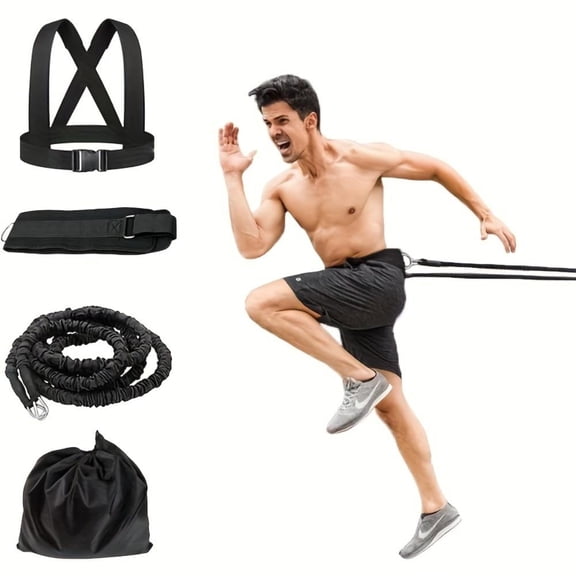 Speed Training Kit / Overload Running Resistance & Release / Harness & Resistance Band, Speed and Agility Equipment for Pukitrynt and Football, Basketball, Soccer / Youth and Adult Ready