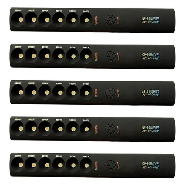 5X Lámpara de Temperatura de Color de 6 Modos, Recargable, 2700 K-6000 K, Luz para Fotografía, Medidor de Luz, Sensor de Movimiento, Herramienta de Luz, A