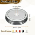 thumbnail image 2 of 12pcs Mason Jar Lids 2.76" Tinplate Mason Canning Covers with Straw Hole, Silver, 2 of 7