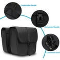 thumbnail image 6 of Mosiso 20L Bike Bag 2 Pack Bike Panniers Rear Rack Bag, Waterproof Bicycle Luggage Storage Trunk Bag for Road Mountain Cycling Traveling Commuting, Black, 6 of 7