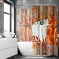 thumbnail image 2 of Gelasgo Fall Pumpkin Shower Curtain Polyester Fabric Waterproof Bathroom Curtains 72x72 Inch Thanksgiving Autumn Maple Leaves Decor, 2 of 5