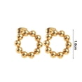 thumbnail image 2 of LYMAYTER Boucles d'Oreilles pour Femmes 1 Paire - Acier Inoxydable, Géométrique, 2 of 7