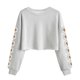 thumbnail image 1 of Camisetas de Manga Larga de las Mujeres Moda Impresa Suelta Casual Cuello Redondo Suéter Deportivo Superior, 1 of 5