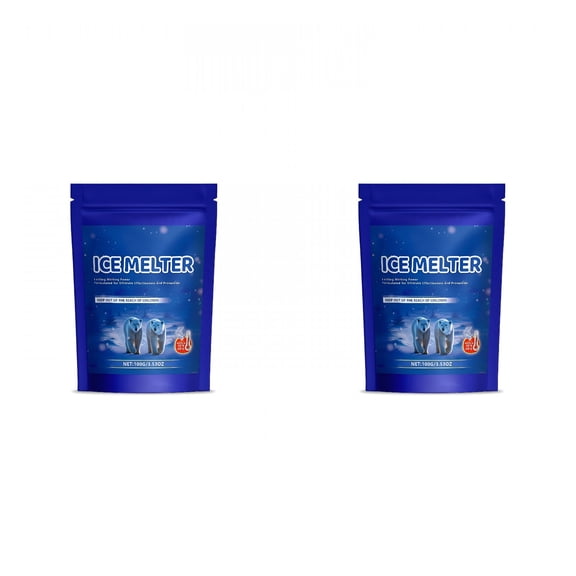BANIRO 2 Pack Ice Melt Safer for Concrete - 20 lb Bag,Snow Salt Ice Melt,Salt for Snow and Ice Removal,Sidewalk Salt,Driveway Salt