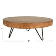 thumbnail image 2 of Creative Co-Op Decorative Paulownia Wood Pedestal, Dark Brown, 2 of 7