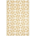 thumbnail image 2 of SAFAVIEH Four Seasons Bradford Geometric Polyester Area Rug, Gold/Ivory, 5' x 8', 2 of 7
