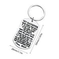 thumbnail image 3 of Miyuadkai Keychains Gifts For Daughter From Mom Dad her Inspirational Stocking Stuffers For Her From Teen Adult Women Teenage Girls Kids Birthday Gradation Wedding Presents Jewelry Silver One Size, 3 of 7